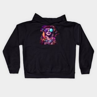 GIRL CRAZY RAVE Kids Hoodie